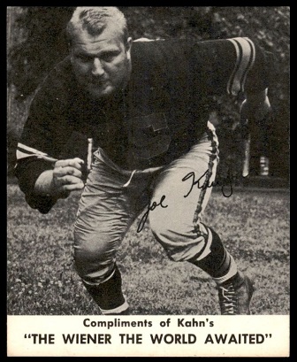 Joe Krupa 1960 Kahns football card