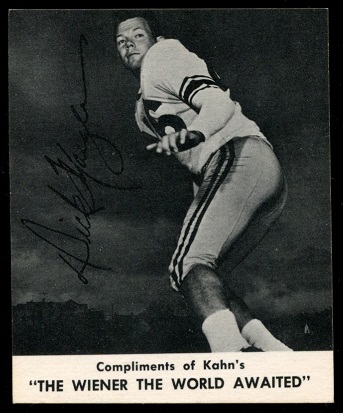 Dick Moegle 1960 Kahns football card