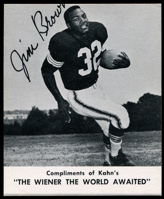 Jim Brown 1960 Kahns football card Jim Brown 1960 Kahns football card
