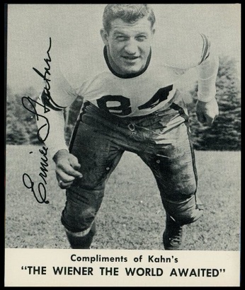 Ernie Stautner 1960 Kahns football card