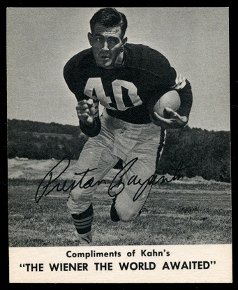 Preston Carpenter 1960 Kahns football card