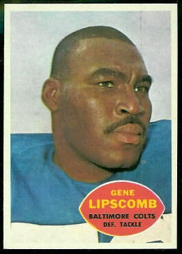 Gene Lipscomb 1960 Topps football card