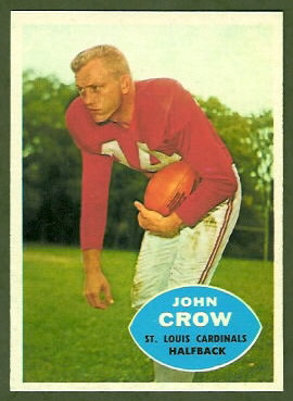 John David Crow 1960 Topps football card John David Crow 1960 Topps football card