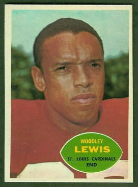 Woodley Lewis 1960 Topps football card Woodley Lewis 1960 Topps football card