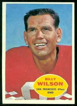 Billy Wilson 1960 Topps football card
