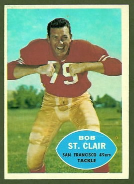 Bob St. Clair 1960 Topps football card