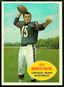Ed Brown 1960 Topps football card