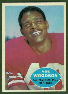 Abe Woodson 1960 Topps football card