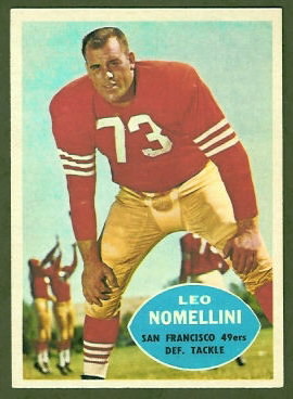 Leo Nomellini 1960 Topps football card