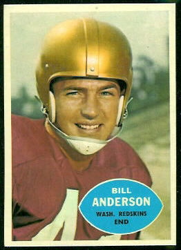 Bill Anderson 1960 Topps football card Bill Anderson 1960 Topps football card