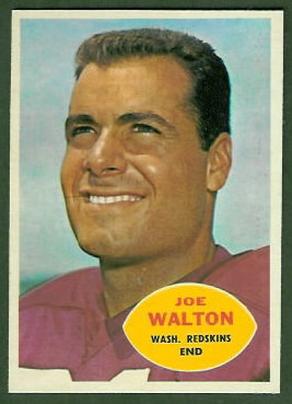 Joe Walton 1960 Topps football card
