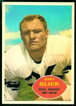 Gary Glick 1960 Topps football card Gary Glick 1960 Topps football card
