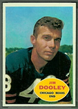 Jim Dooley 1960 Topps football card