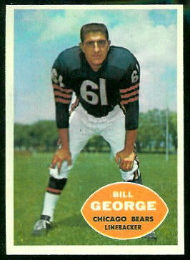 Bill George 1960 Topps football card