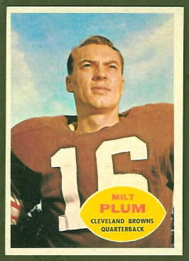 Milt Plum 1960 Topps football card