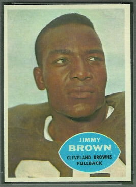 Jim Brown 1960 Topps football card Jim Brown 1960 Topps football card