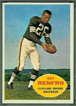 Ray Renfro 1960 Topps football card