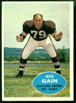 Bob Gain 1960 Topps football card Bob Gain 1960 Topps football card