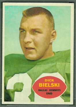 Dick Bielski 1960 Topps football card