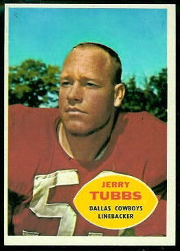 Jerry Tubbs 1960 Topps football card Jerry Tubbs 1960 Topps football card