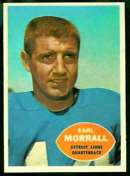 Earl Morrall 1960 Topps football card