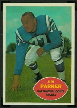 Jim Parker 1960 Topps football card