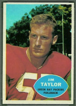 Jim Taylor 1960 Topps football card