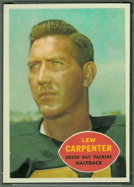 Lew Carpenter 1960 Topps football card