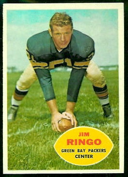 Jim Ringo 1960 Topps football card Jim Ringo 1960 Topps football card