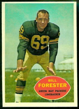 Bill Forester 1960 Topps football card