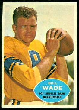 Bill Wade 1960 Topps football card