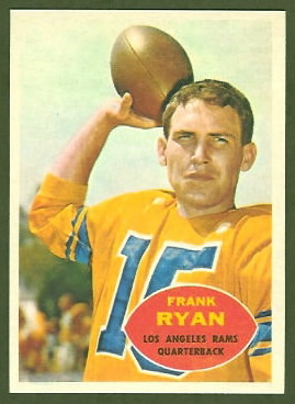 Frank Ryan 1960 Topps football card