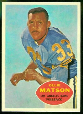 Ollie Matson 1960 Topps football card