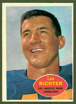 Les Richter 1960 Topps football card