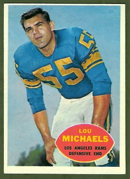 Lou Michaels 1960 Topps football card