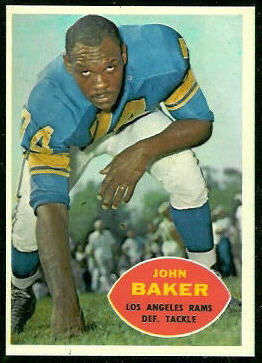 John Baker 1960 Topps football card