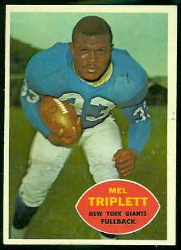 Mel Triplett 1960 Topps football card