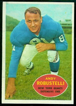 Andy Robustelli 1960 Topps football card