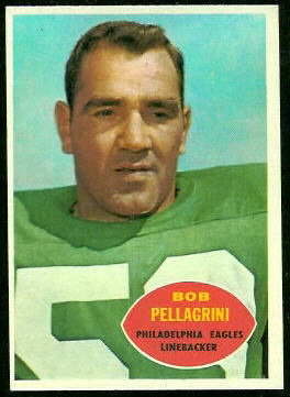 Bob Pellegrini 1960 Topps football card