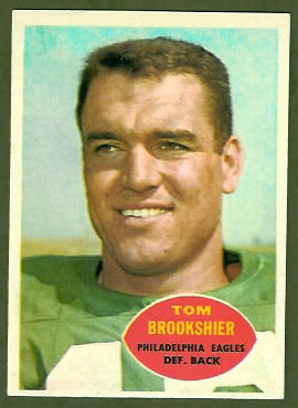 Tom Brookshier 1960 Topps football card Tom Brookshier 1960 Topps football card