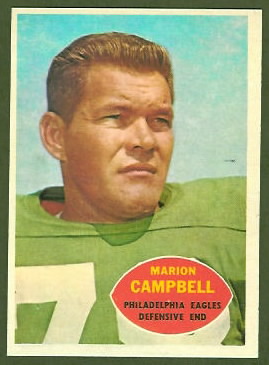 Marion Campbell 1960 Topps football card