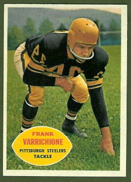 Frank Varrichione 1960 Topps football card