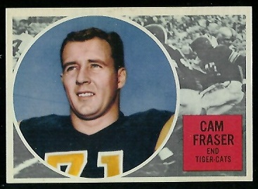 Cam Fraser 1960 Topps CFL football card