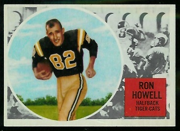 Ron Howell 1960 Topps CFL football card Ron Howell 1960 Topps CFL football card
