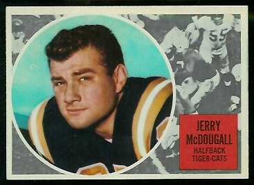 Gerry McDougall 1960 Topps CFL football card