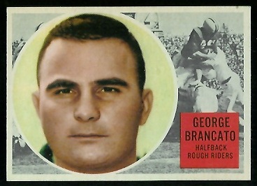 George Brancato 1960 Topps CFL football card