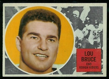 Lou Bruce 1960 Topps CFL football card