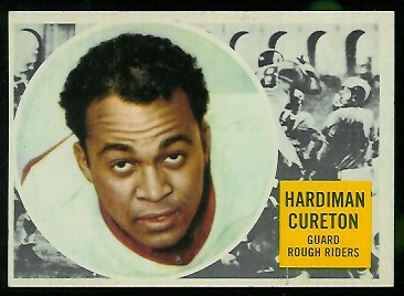 Hardiman Cureton 1960 Topps CFL football card