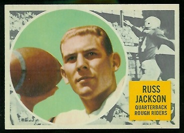 Russ Jackson 1960 Topps CFL football card