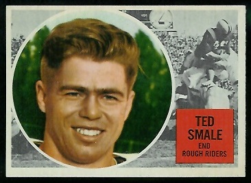 Ted Smale 1960 Topps CFL football card